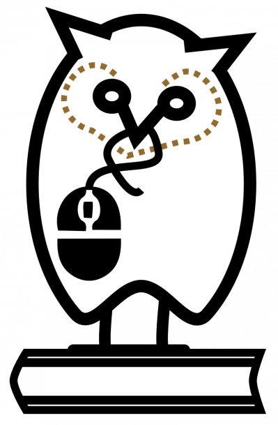 Logo de la Bibliothèque Wikipédia, par Heatherawalls.