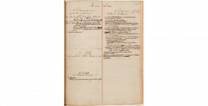 Extrait du registre des prêts de 1838