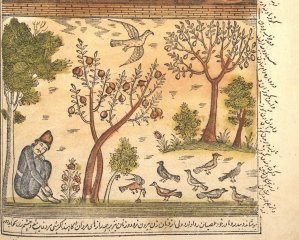 Illustration tirée d'une version persane des Mille et une nuits