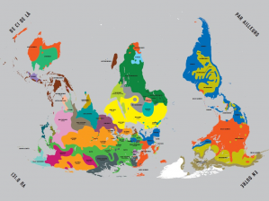 Carte des langues (création David Poullard / BULAC)